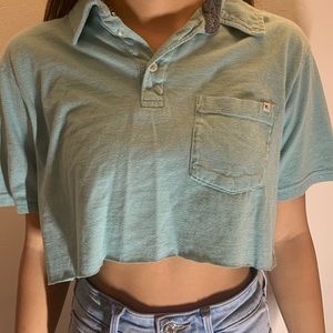 rip curl cropped polo